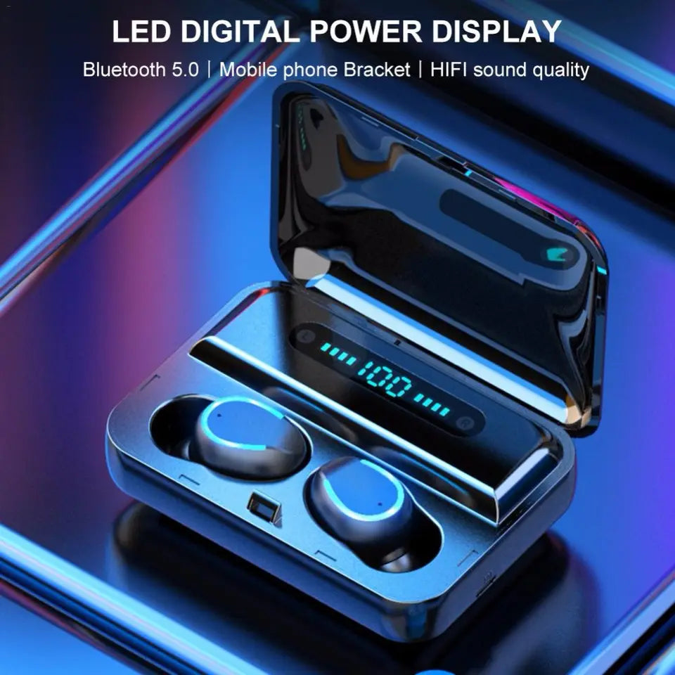 Căști Wireless inteligente, Bluetooth 5.0, Bass Boosted, compatibile iOS/Android