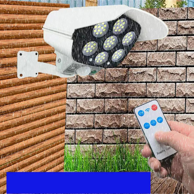 Cameră falsă de securitate 2 în 1 cu proiector solar și senzor de mișcare