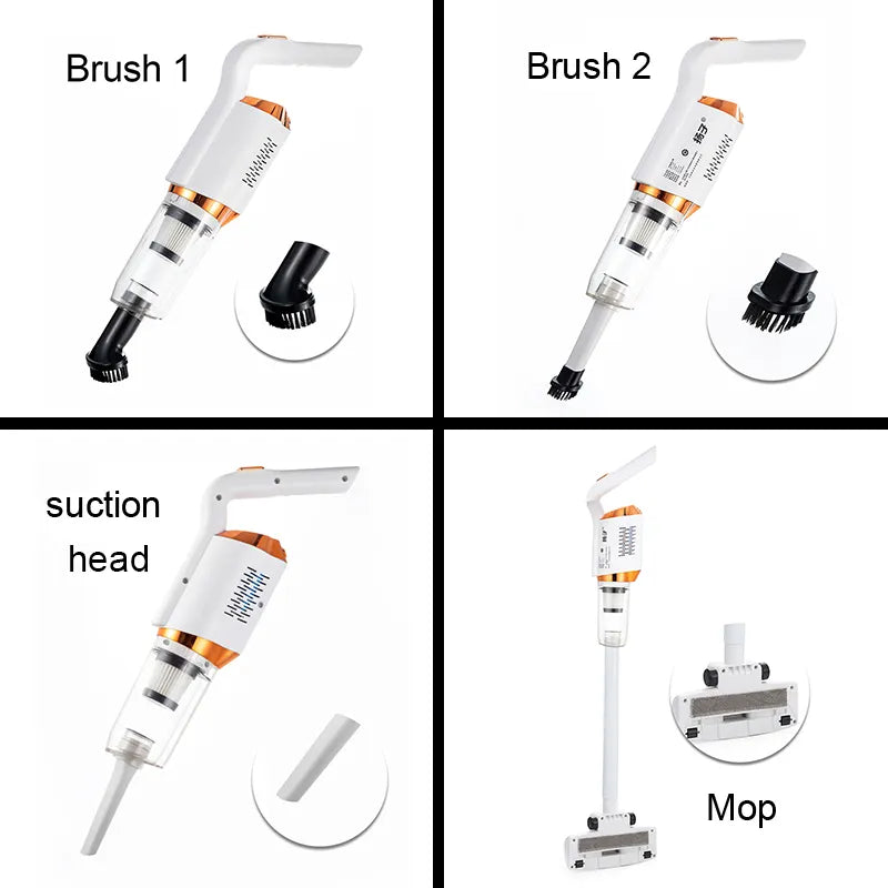 Aspirator vertical portabil cu Acumulatori, 2 in 1, Wireless, Autonomie 40 minute