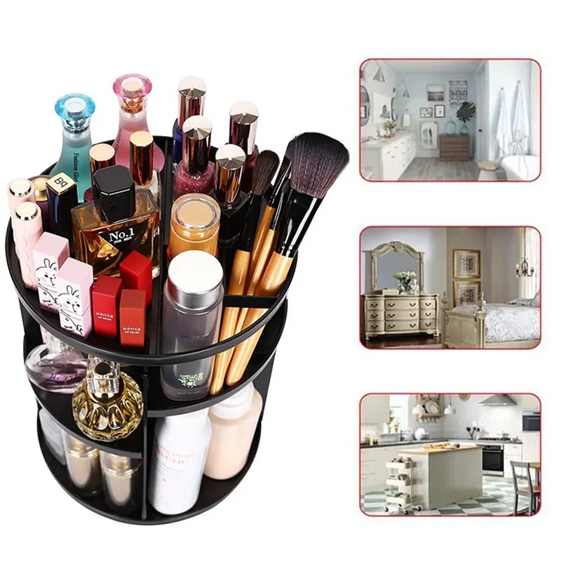Organizator EZ cu rotire 360 de grade pentru depozitare obiecte, cosmetice