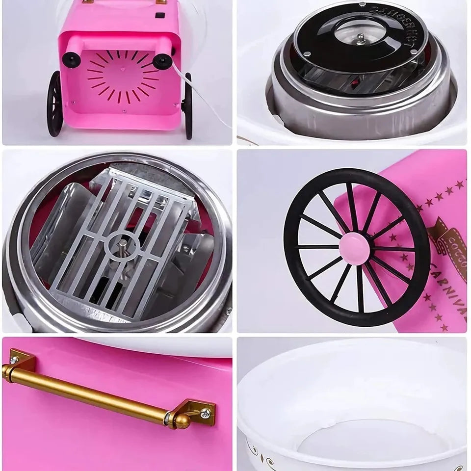 Aparat de facut vata de zahar pe bat, Cotton Candy Maker, 500W