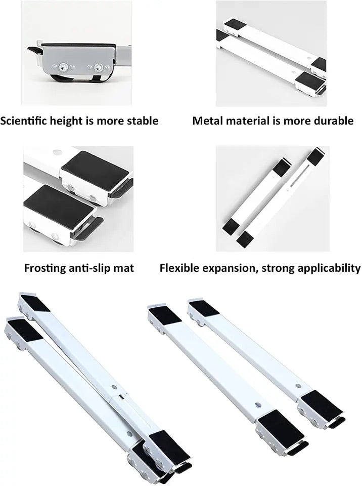 Suport Mobil Extensibil cu Roți – Pentru Mutarea Electrocasnicelor