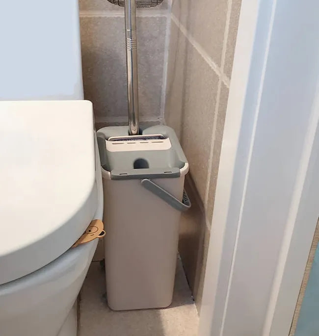 Mop profesional cu doua cuve de spalare si uscare + 2 rezerve cadou
