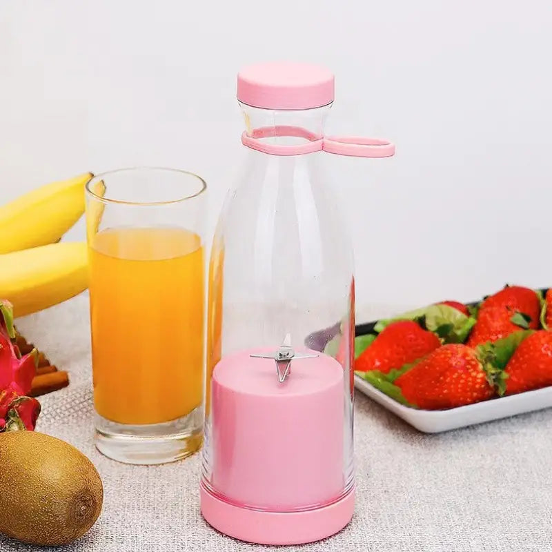 Mini blender portabil Smoothie & Shake – Încărcare USB, 6 lame inox, 420 ml
