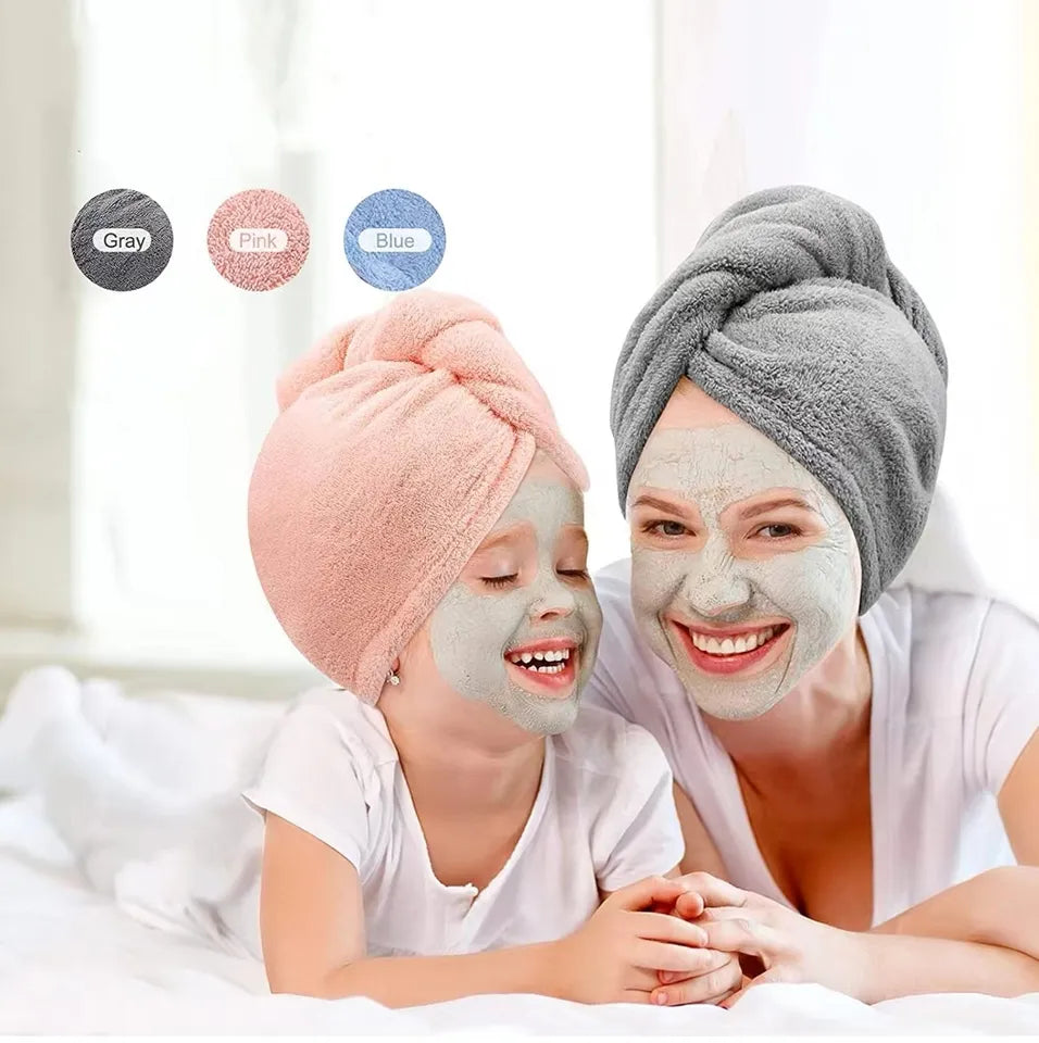 Prosop turban pentru uscare par, microfibra, 62 x 24 cm
