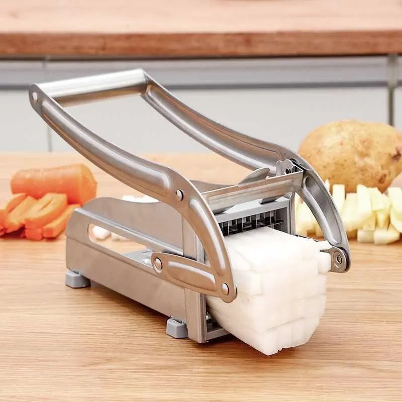 Aparat de tăiat cartofi pai și legume din inox cu 1 formă de tăiere – Potato Chopper