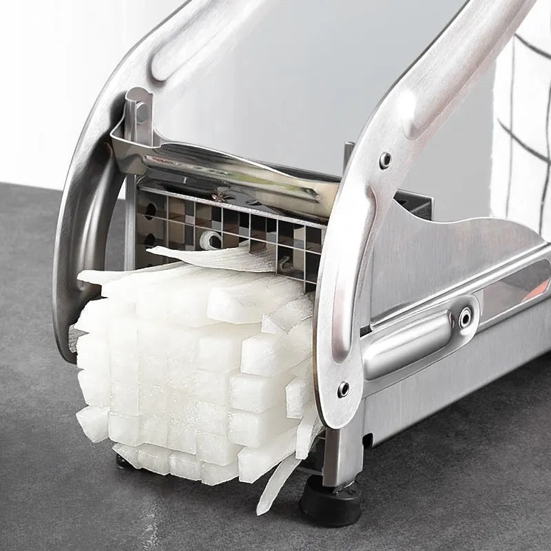 Aparat de tăiat cartofi pai și legume din inox cu 1 formă de tăiere – Potato Chopper