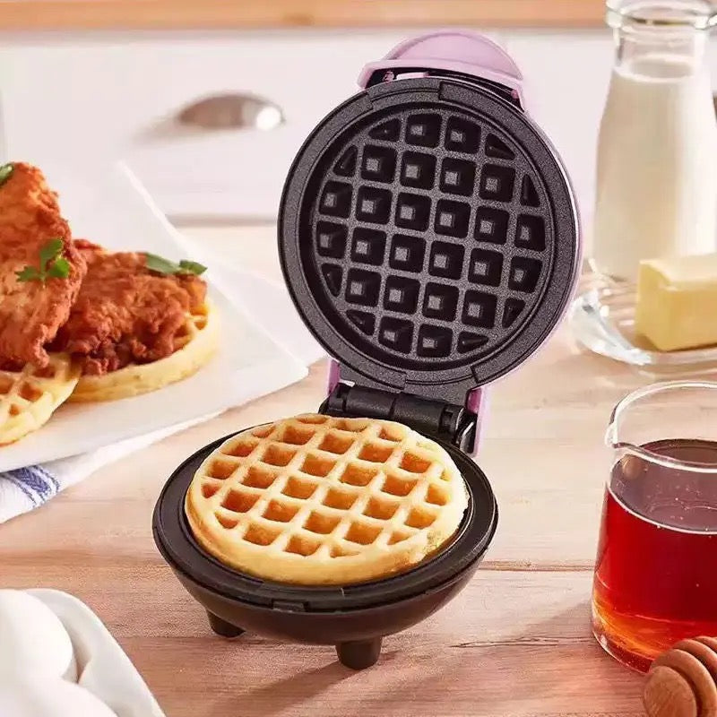 Mini aparat pentru preparat waffe sau gofre – 350W, plăci antiaderente