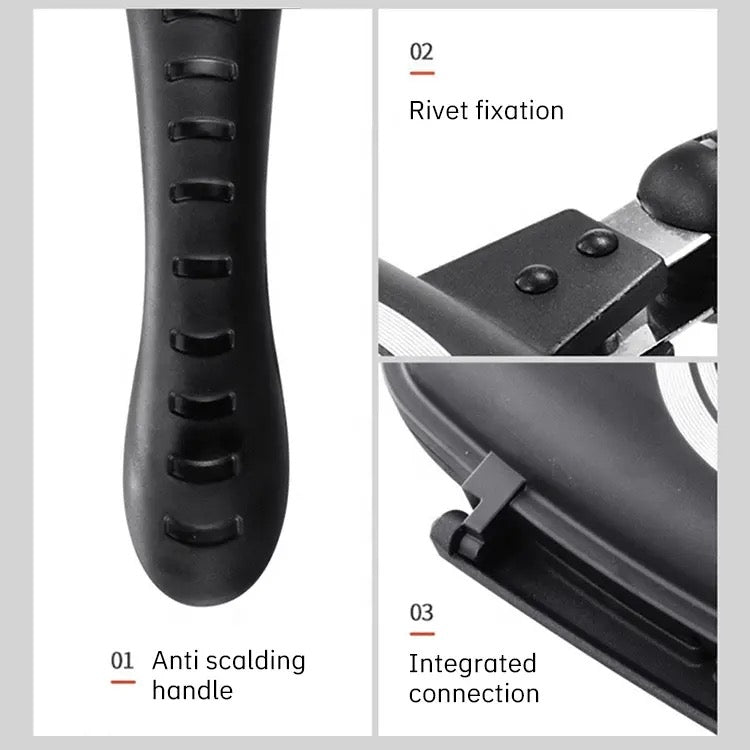 Tigaie Dublă Dessini cu Interior Antiaderent și Garnitură de Silicon - 36 cm