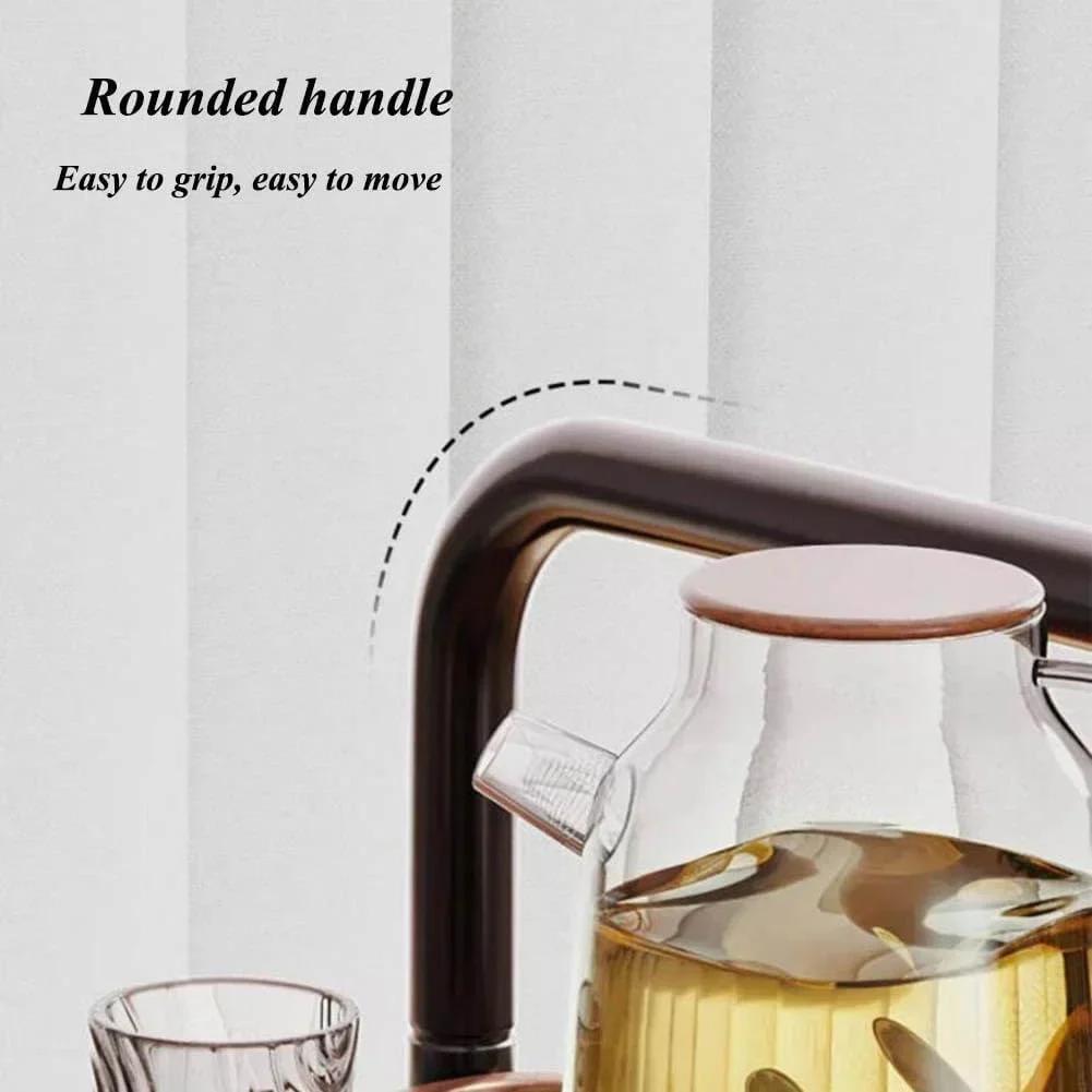 Masă rotundă de cafea pentru living, design nordic, 40 x 40 x 65 cm