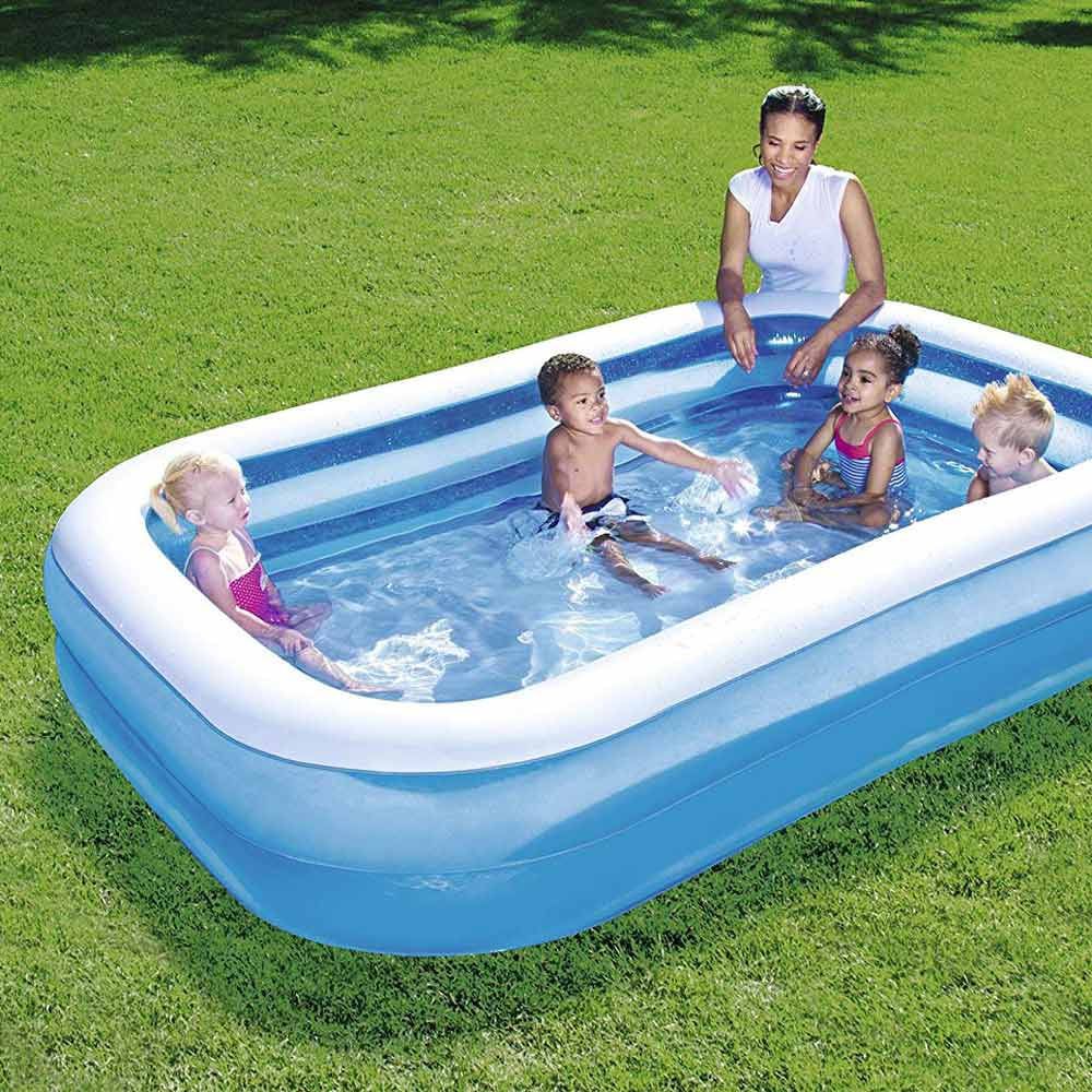 Piscina gonflabilă Intex, 200x150x55 cm, 2 inele, Family Pool XL