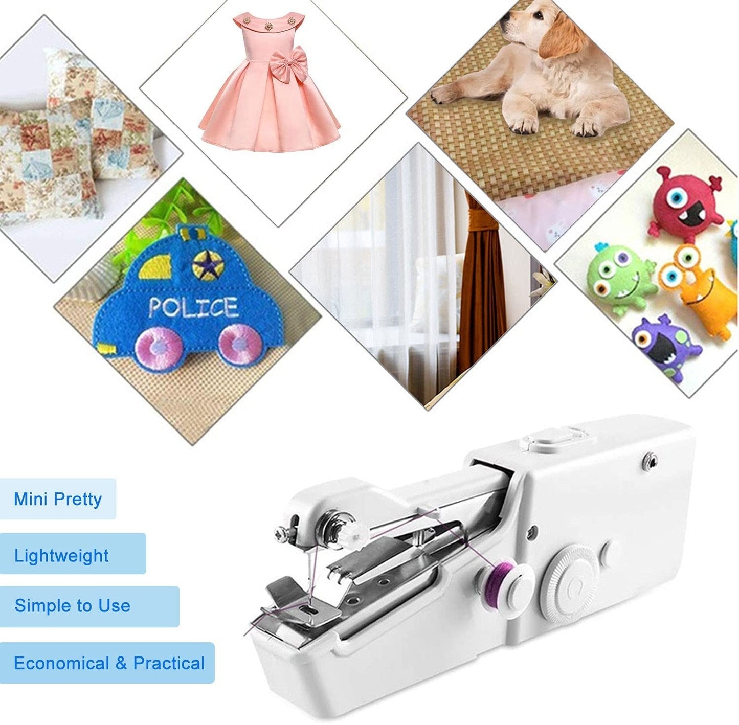 Mini mașină de cusut portabilă Handy Stitch + Accesorii
