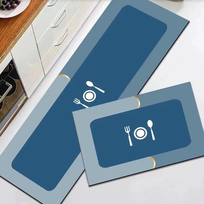 Set 2 covoare de bucătărie antiderapante, 50x60 cm și 50x120 cm