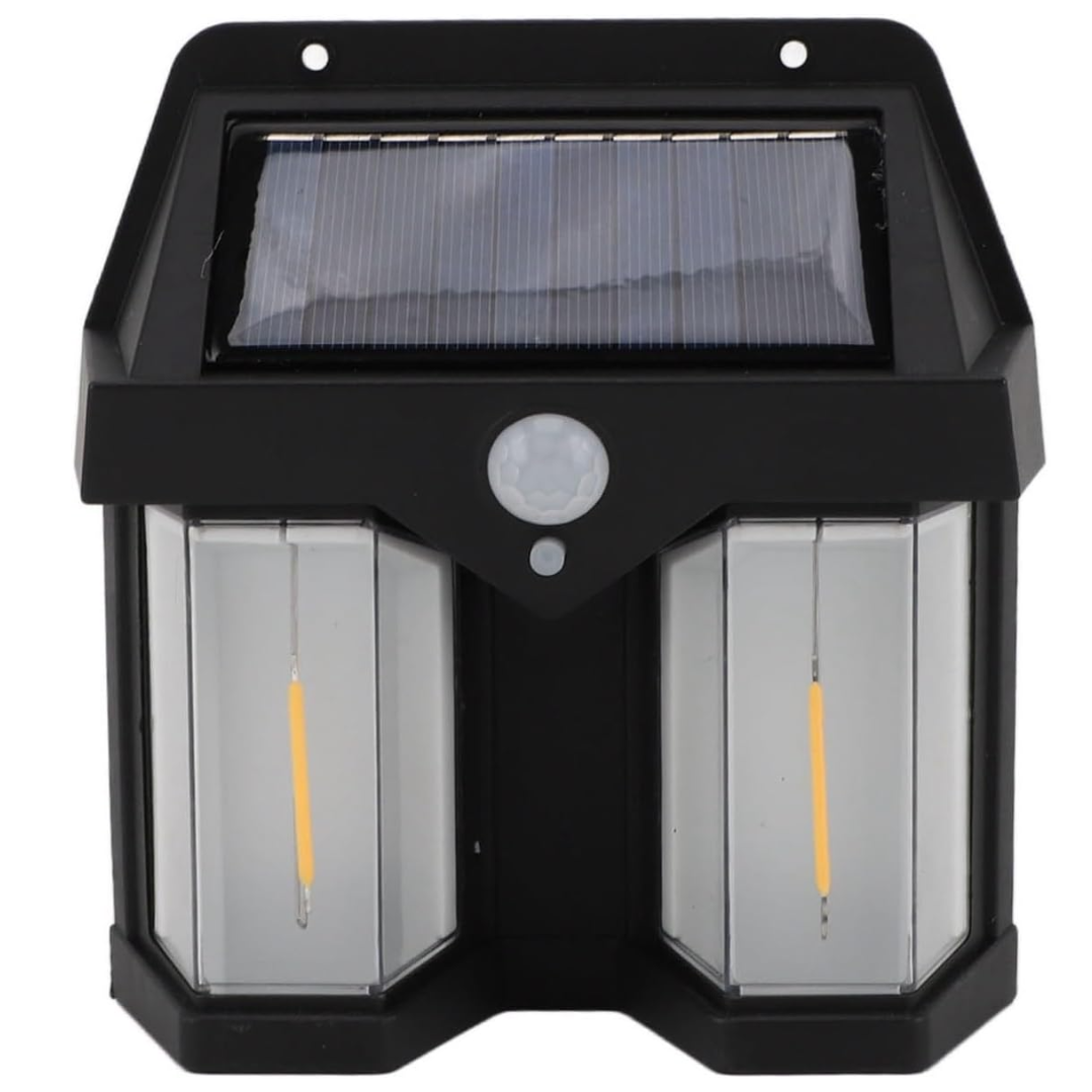 Lampa solara de perete dubla cu Senzor de miscare si 3 moduri iluminare