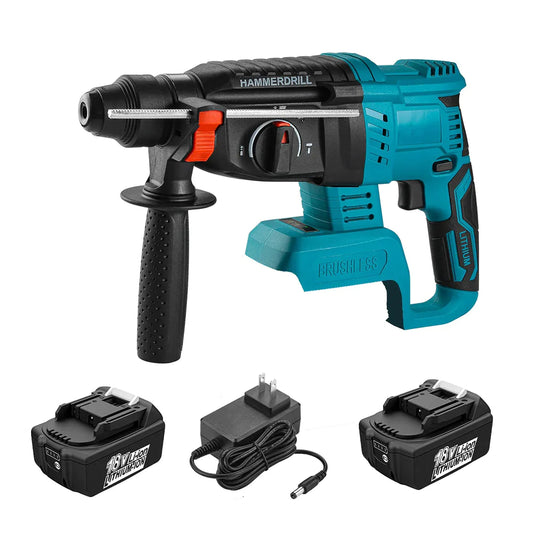 Ciocan Rotopercutor 2X Acumulatori 48V/6Ah 1000W LeihMann, 3 Moduri de Functionare