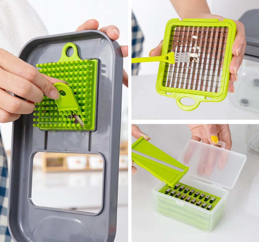 Tocator pentru legume și fructe cu 22 accesorii incluse