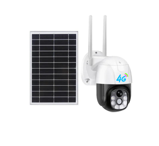 Camera de Supraveghere Solara 4G Cartela SIM 3 MP, Zoom 10X, Full HD 1080p, Panou Solar 9W