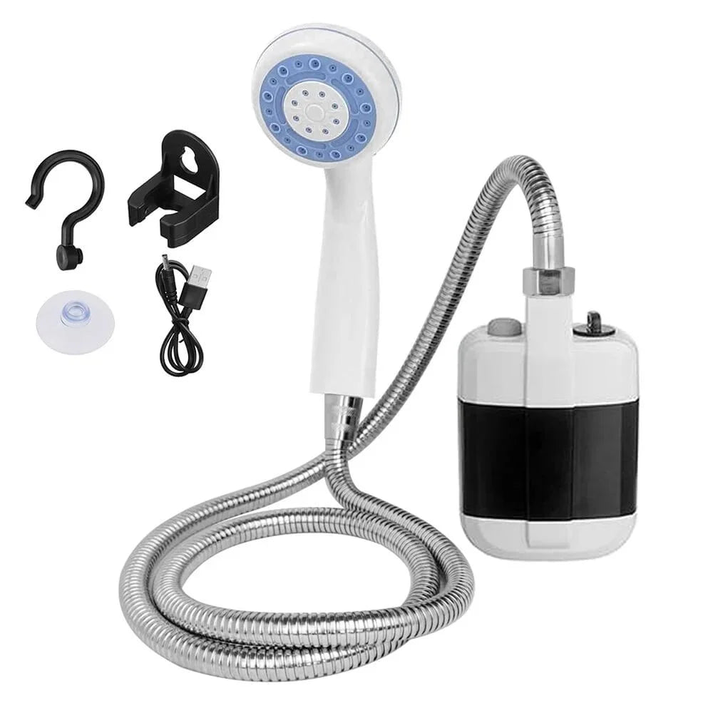 Duș auto electric portabil pentru camping, 12 V, cablu 5M