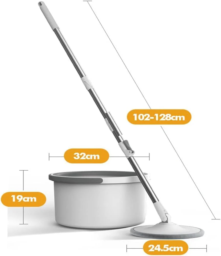 Set mop rotativ cu doua rezerve si auto spalare