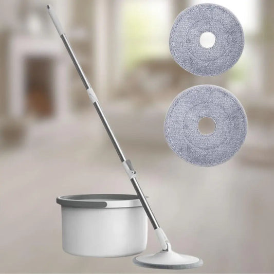 Set mop rotativ cu doua rezerve si auto spalare