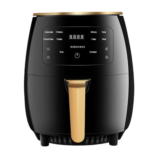 Friteuză cu Aer Cald, Fara Ulei, Air Fryer capacitate 6L, Ecran Digital, Functie de Coacere + SET 100 Hartii de Copt