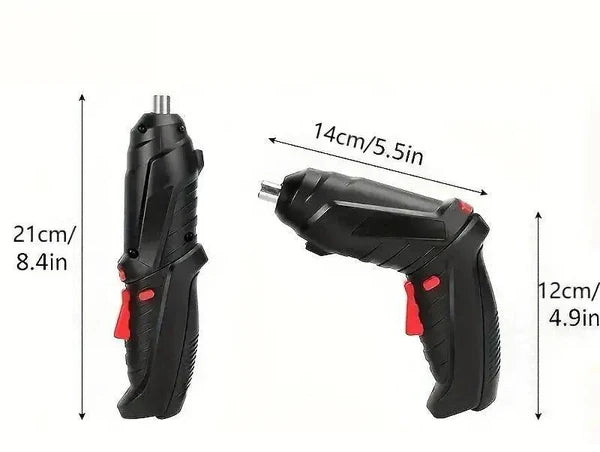 Surubelnita Electrica Wemart, fara Fir – 6 Nm Cuplu, Li-Ion 1800mAh, Maner Ajustabil, Set Complet de Accesorii