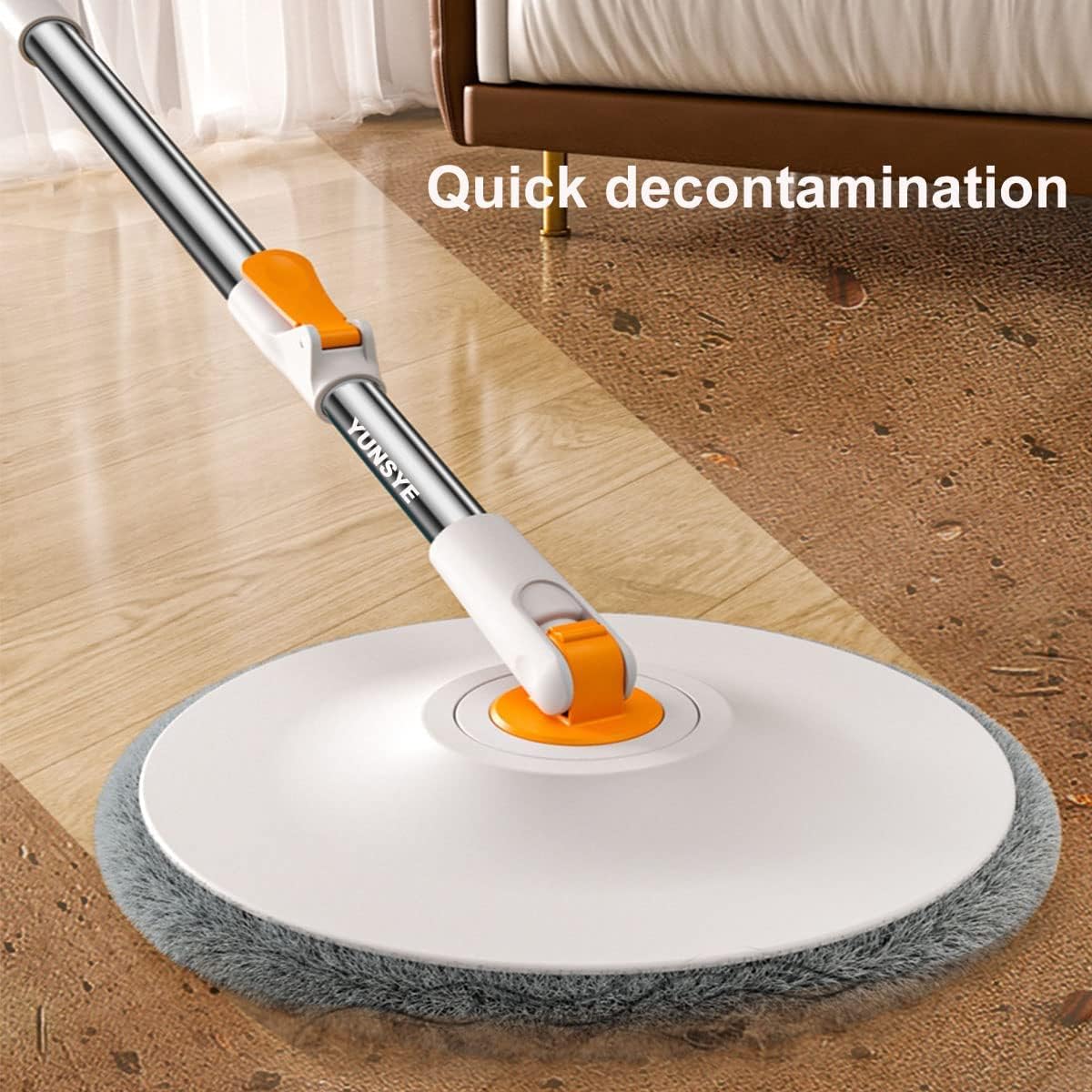 Set mop rotativ cu doua rezerve si auto spalare