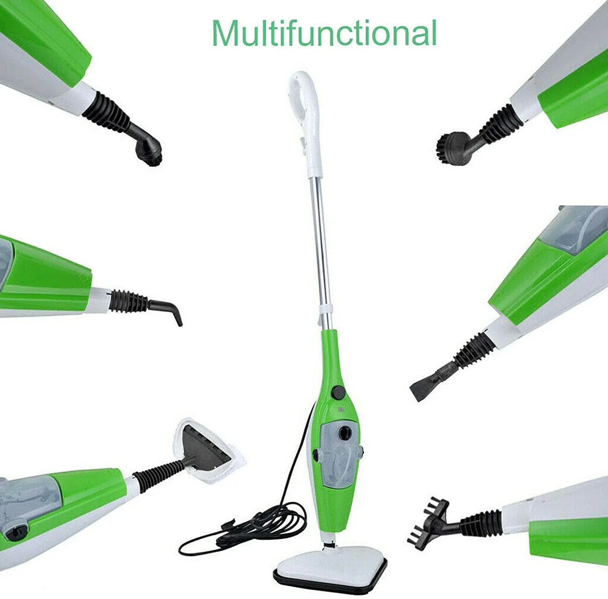 Mop cu Aburi H2O X10, Functie de Dezinfectare si Control Abur, 1300W