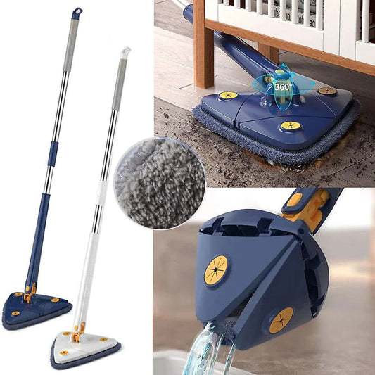 Mop cu cap triunghiular, reglabil, rotire 360 grade, rezerva inclusa