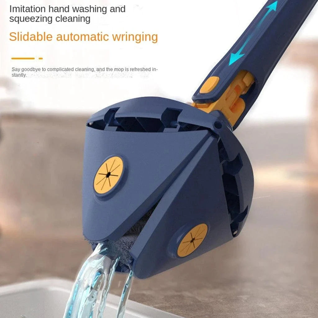 Mop cu cap triunghiular, reglabil, rotire 360 grade, rezerva inclusa