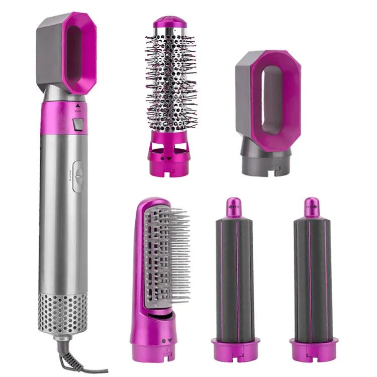 Multistyler Airwrap Hot Air Styler 5 in 1, ondulator, uscător, accesorii