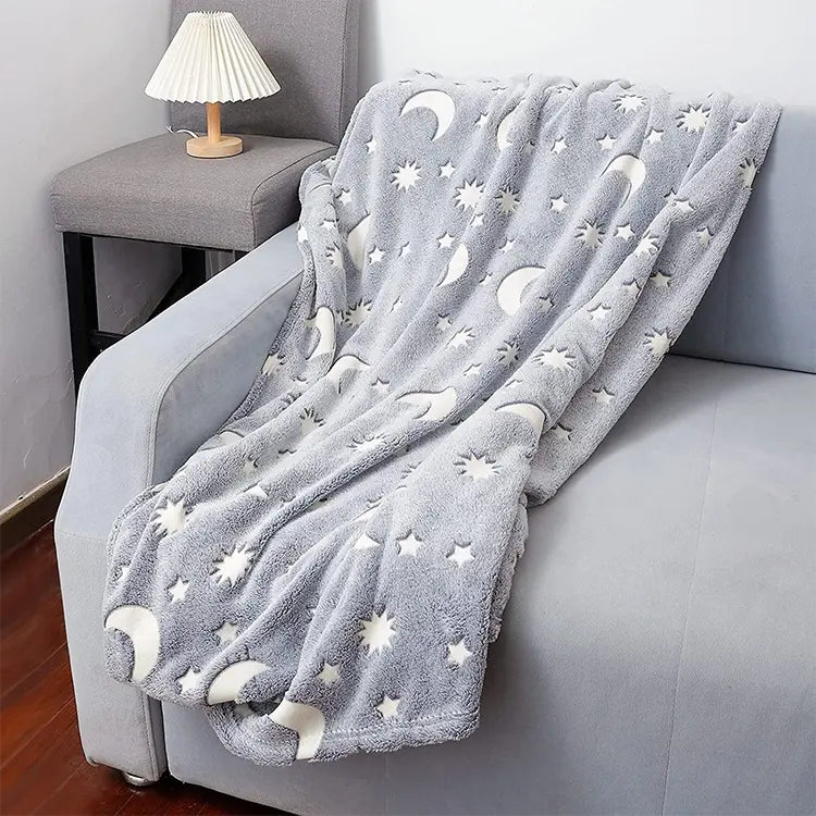 Păturică Magică, Steluțe Glow In The Dark, Fosforescentă, Moale și Confortabilă