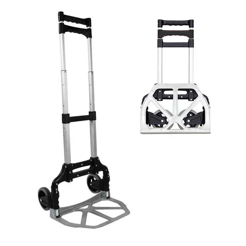 Carucior multifunctional pliabil cu platforma si roti max 70kg, extensibil, sistem antialunecare, 100cm