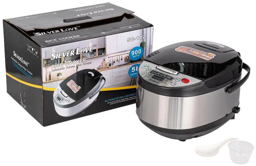Multicooker Silver Crest, 900W, 5L, 12 programe, Timer, Ecran LCD, Inox