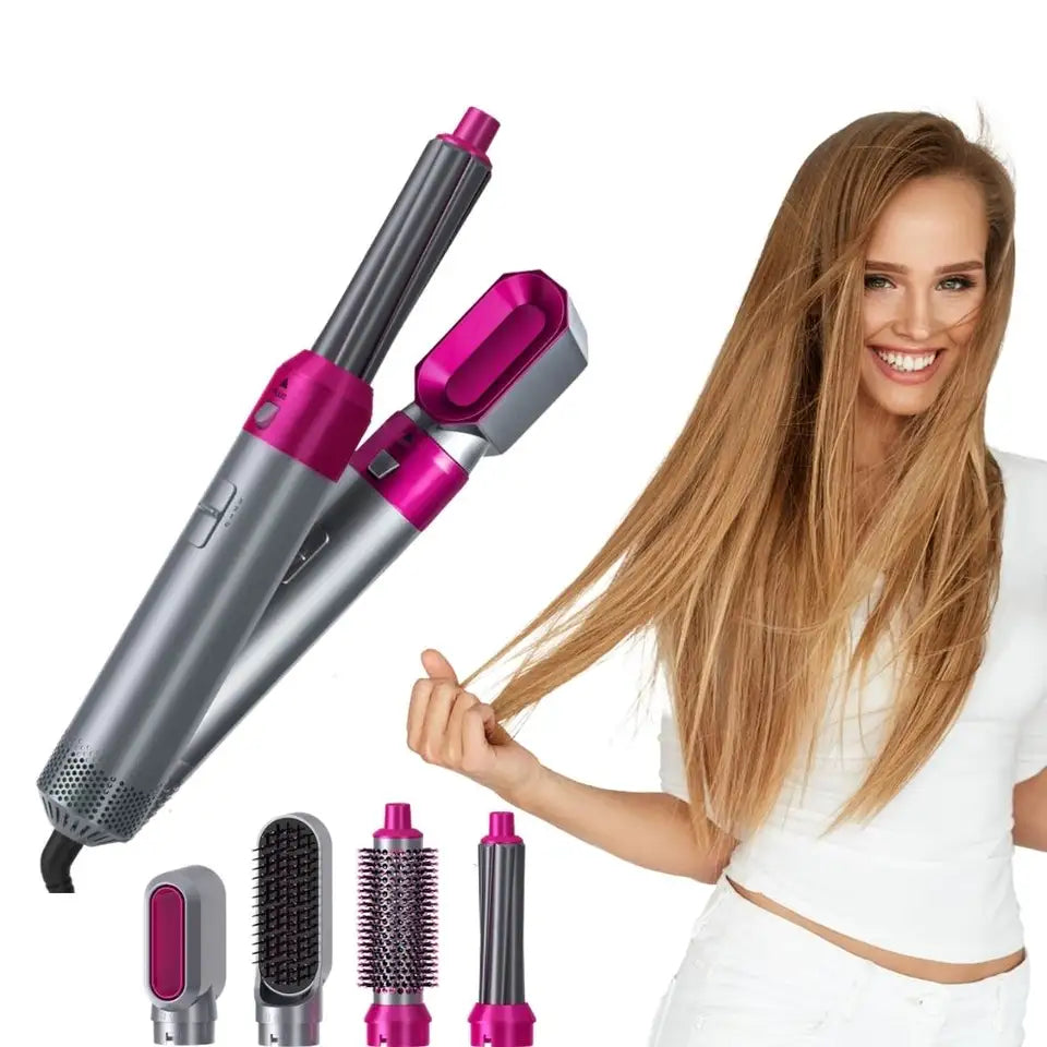 Multistyler Airwrap Hot Air Styler 5 in 1, ondulator, uscător, accesorii