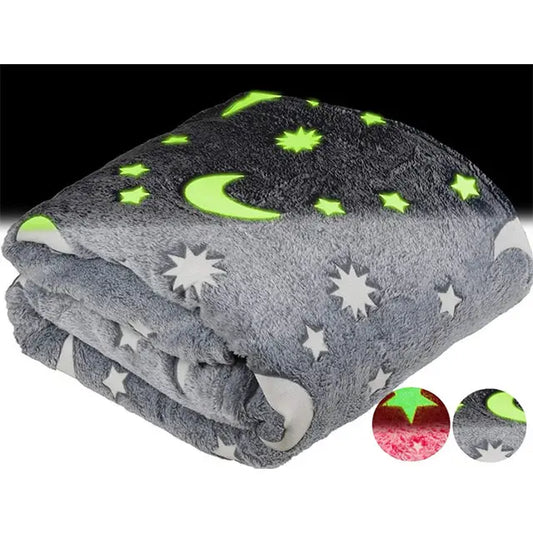 Păturică Magică, Steluțe Glow In The Dark, Fosforescentă, Moale și Confortabilă