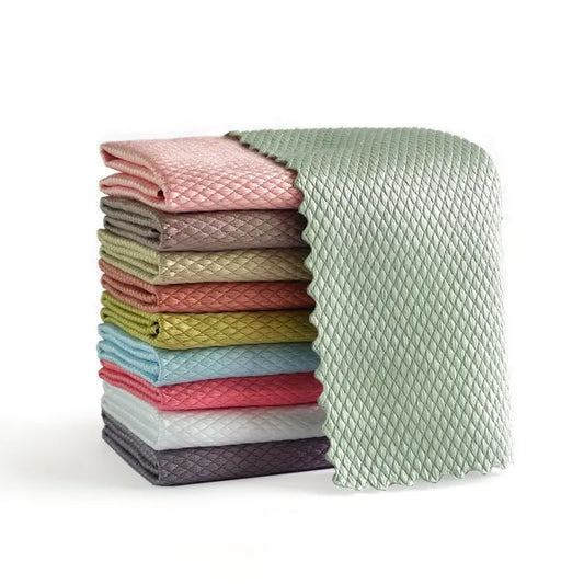 Set 10 lavete microfibră 30 x 30 cm