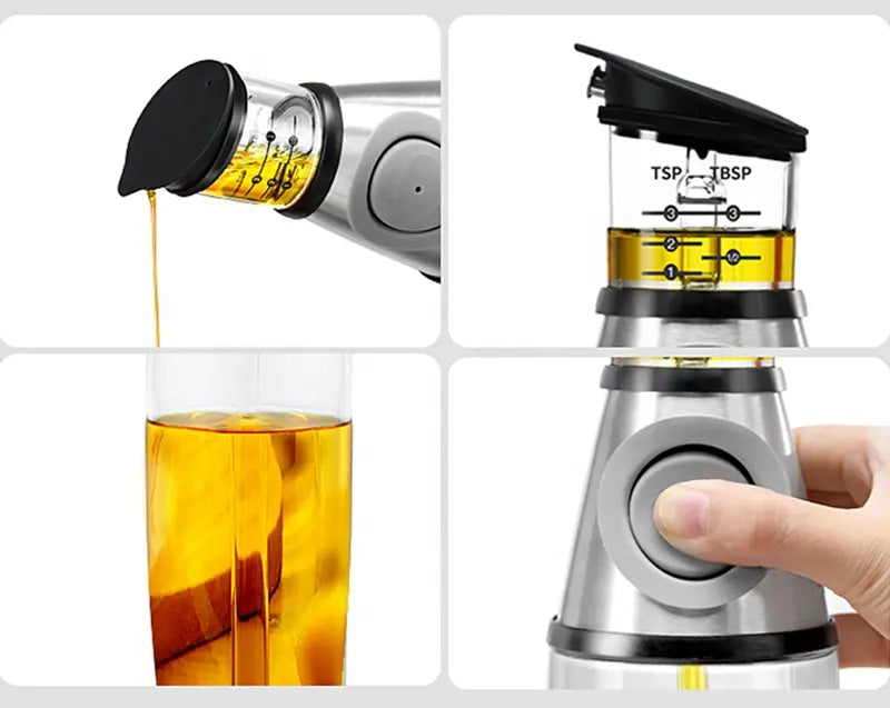 Dispenser din sticlă pentru ulei și oțet