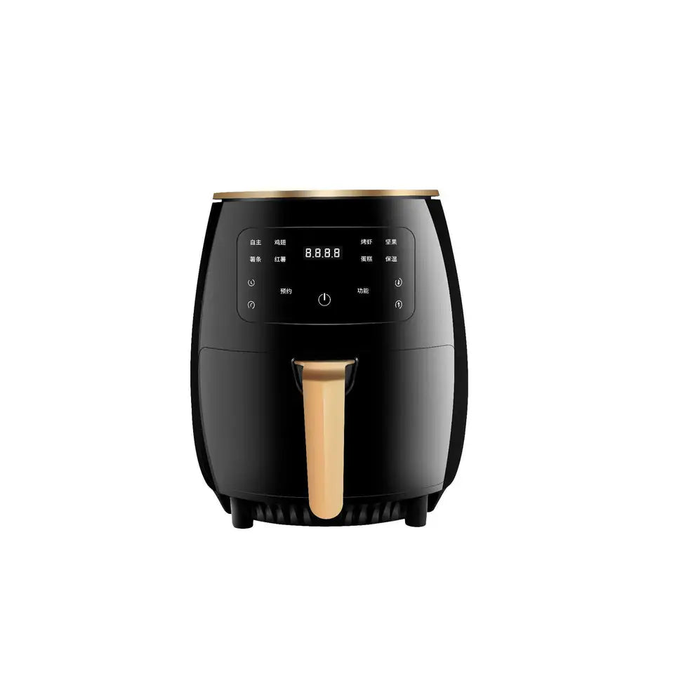 Friteuza cu aer cald, S-18 Air Fryer, 2400W, capacitate 6L si afisaj digital, LCD Touch control