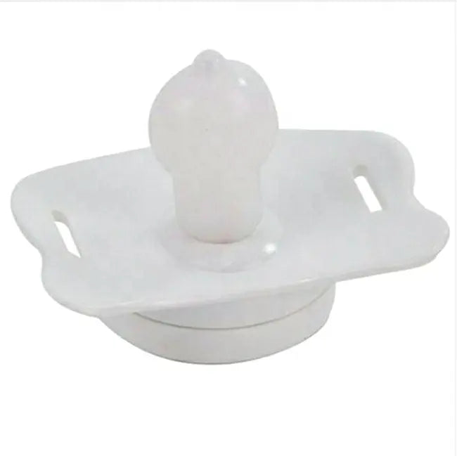 Suzeta cu Termometru EDAR, Capac Protectie, Baterie, Buton ON/OFF, Acuratete 0,1 Grade Celsius, Display LCD, Albastru/Alb
