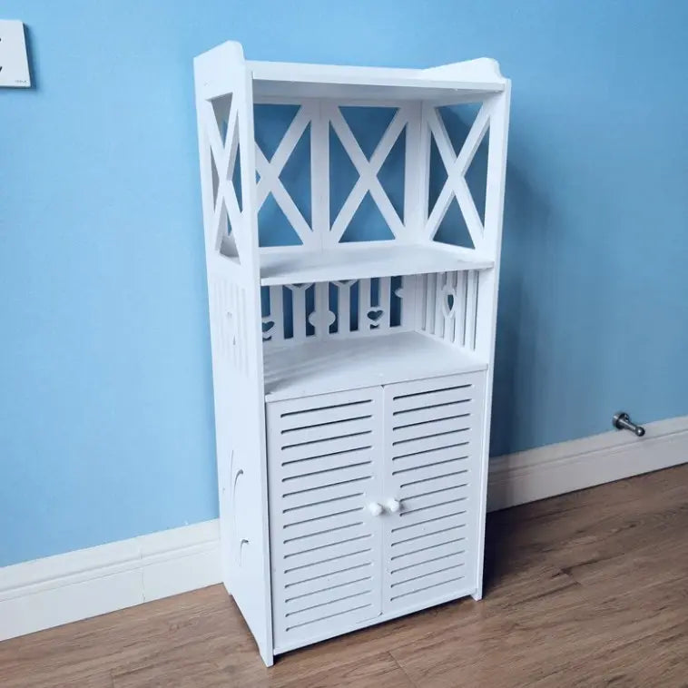 Organizator baie din plăci PVC – raft și dulap multifuncțional, rezistent la aburi și umezeal