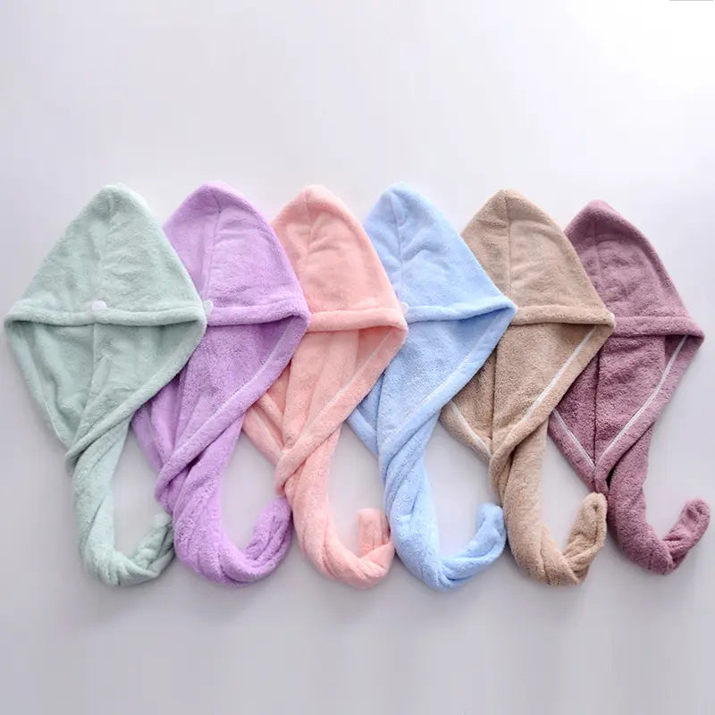 Prosop turban pentru uscare par, microfibra, 62 x 24 cm