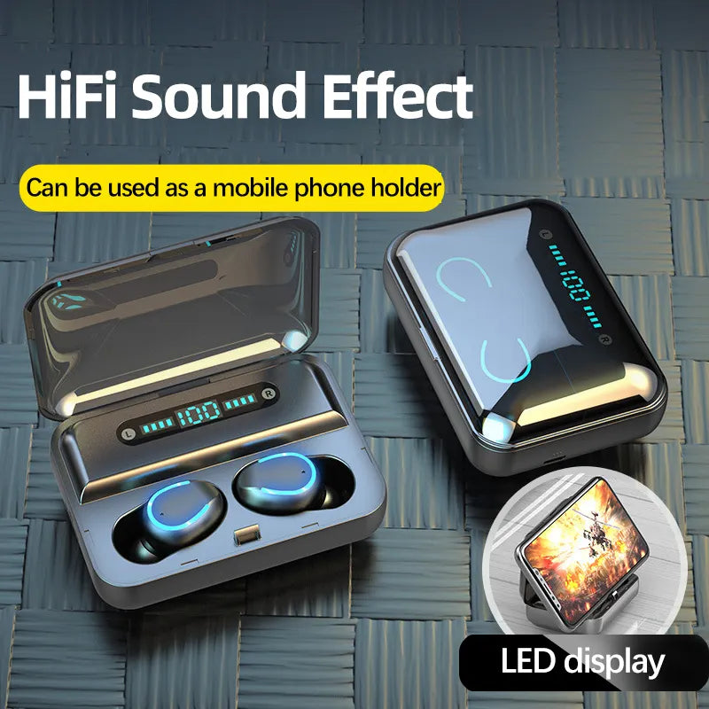 Căști Wireless inteligente, Bluetooth 5.0, Bass Boosted, compatibile iOS/Android