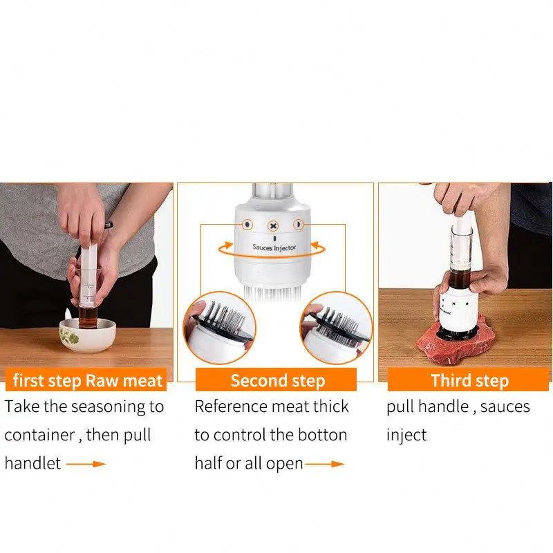 Fragezitor de carne cu injector pentru sos – 2 trepte de injectare