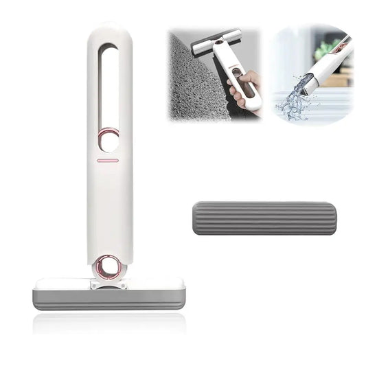 Mini mop portabil, sistem autostoarcere, pentru suprafețe și geamuri