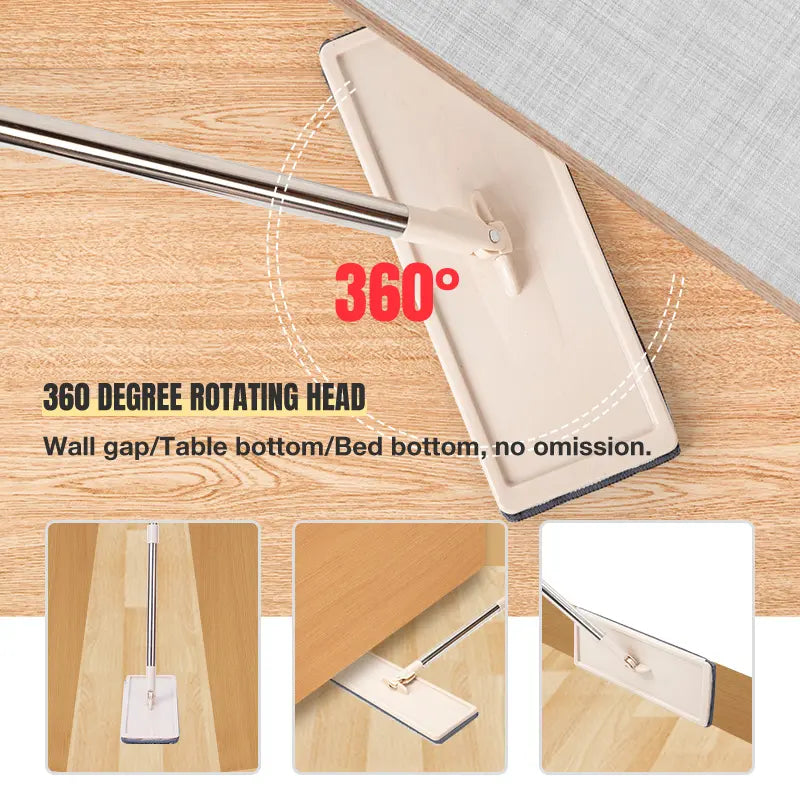 Mop profesional cu doua cuve de spalare si uscare + 2 rezerve cadou