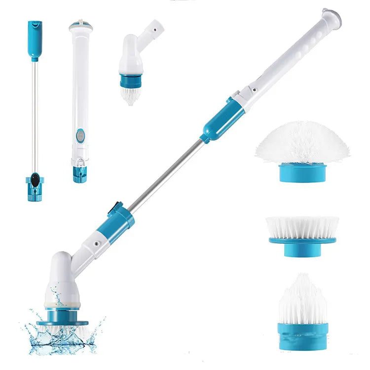 Mop Rotativ Hurricane Spin Scrubber – 3 capete rotative, fără fir, cu mâner extensibil