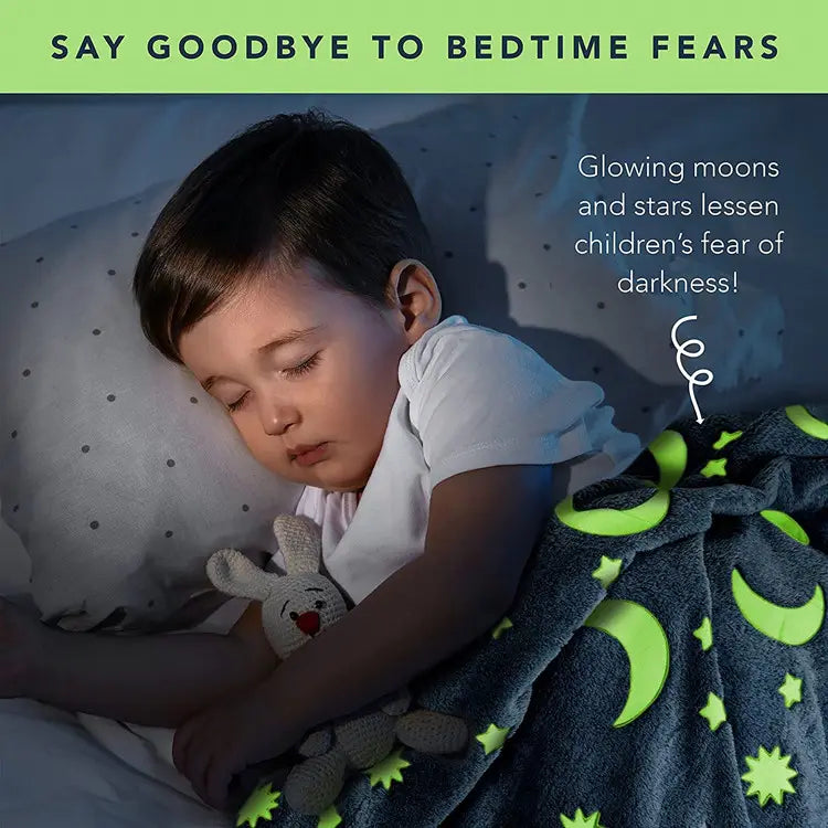 Păturică Magică, Steluțe Glow In The Dark, Fosforescentă, Moale și Confortabilă