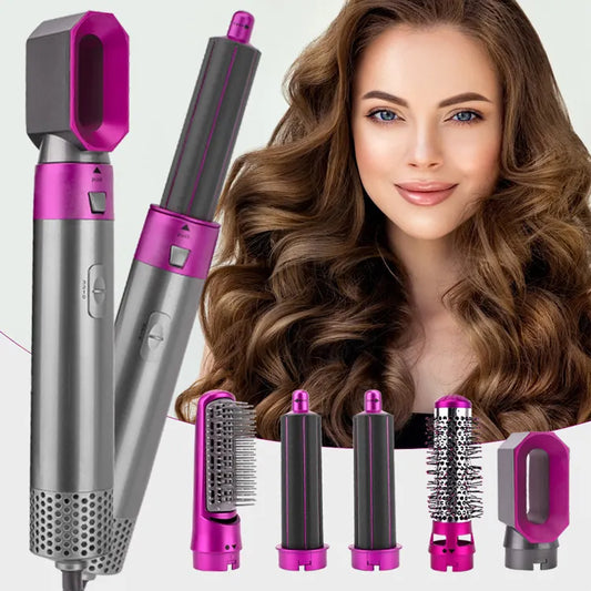 Multistyler Airwrap Hot Air Styler 5 in 1, ondulator, uscător, accesorii