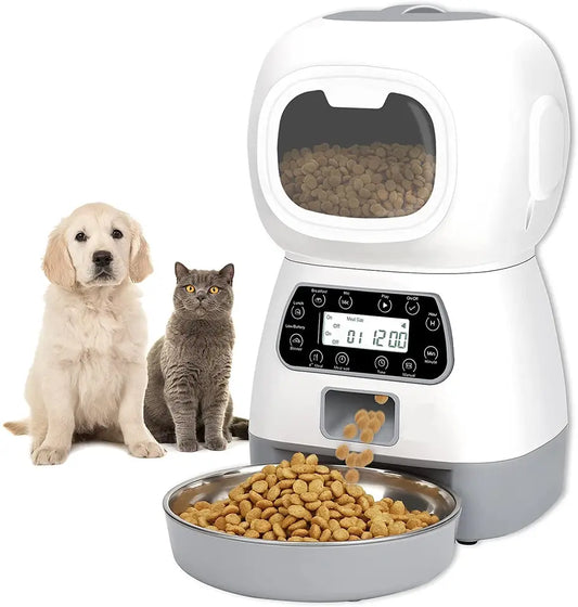 Dispenser automat hrana animale, Înregistrare vocală, 3.5 L